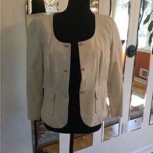 Light Leather Jacket Size 10 Wrights